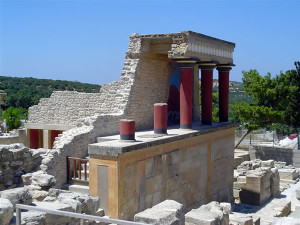 Cnossos, Crète, Grèce. Auteur et Copyright Luca di Lalla